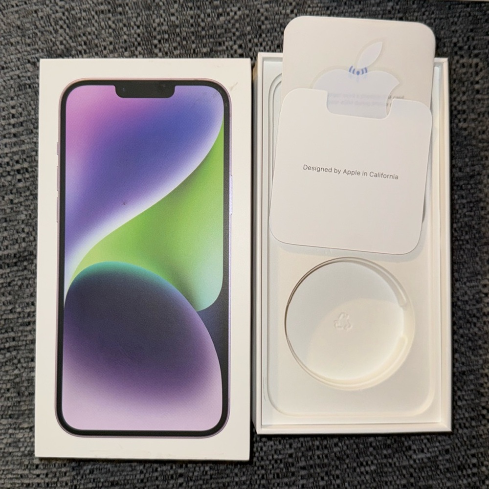 Iphone 14plus Empty Box purple